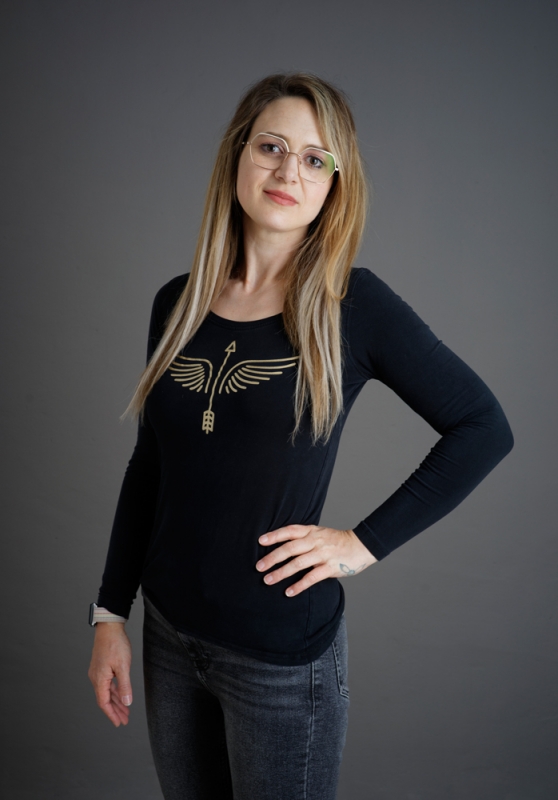 Arrow Angel Lady Longshirt Gold L